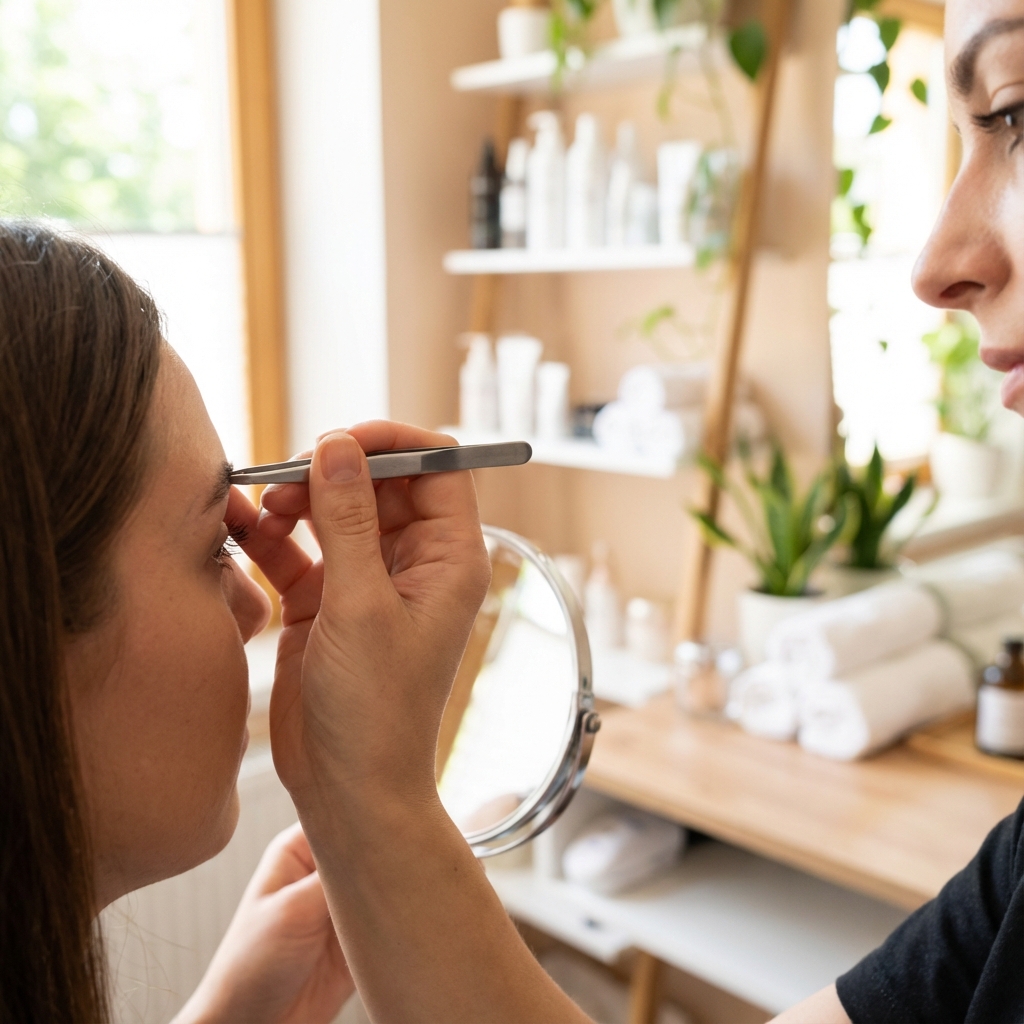 تنظيف حواجب