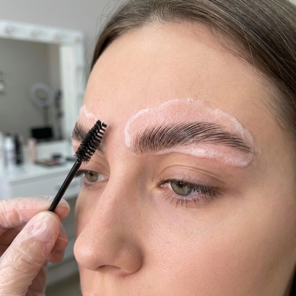 موس حواجب مع صبغة