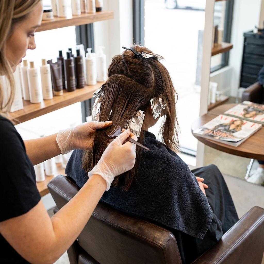 صبغة شعر لون واحد أي طول