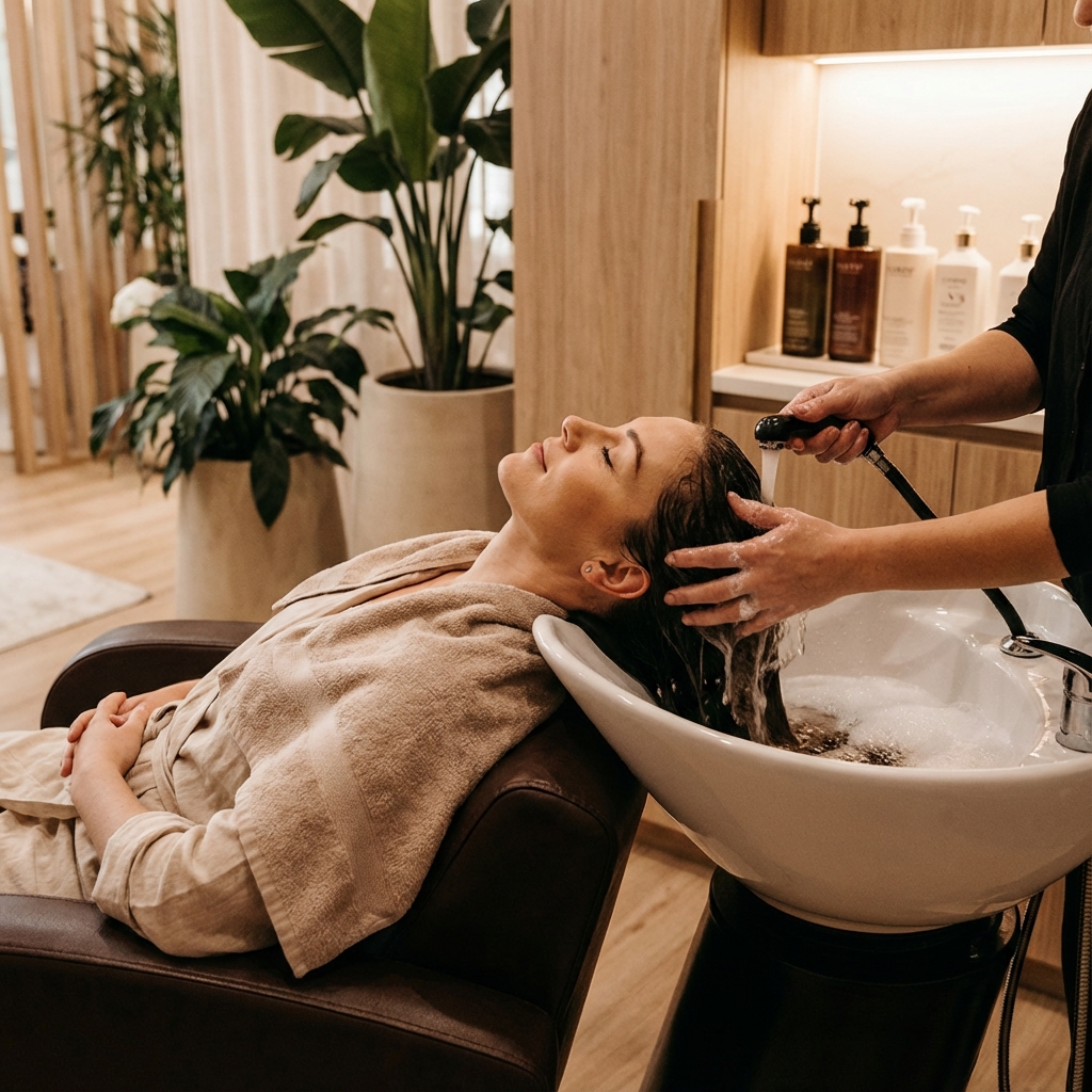 غسيل الشعر